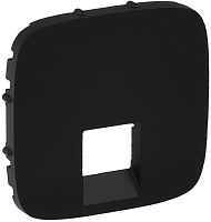 Лицевая панель Legrand Valena Allure для 1-м. розетки RJ11/RJ45 антрацит картинка